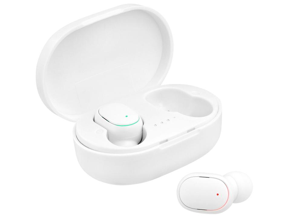 Fone de Ouvido Bluetooth Bright Max Sound com Microfone Cancelamento de Ruído Esportivo Intra-auricular Branco - 3