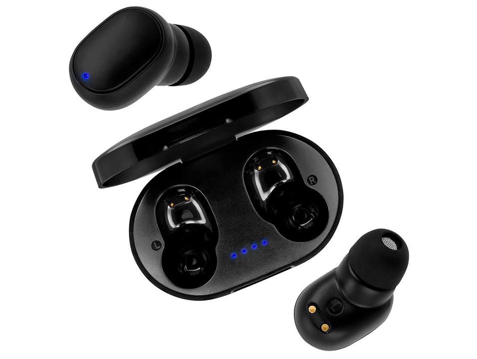 Fone de Ouvido Bluetooth Bright Max Sound com Microfone Cancelamento de Ruído Esportivo Intra-auricular Preto - 3