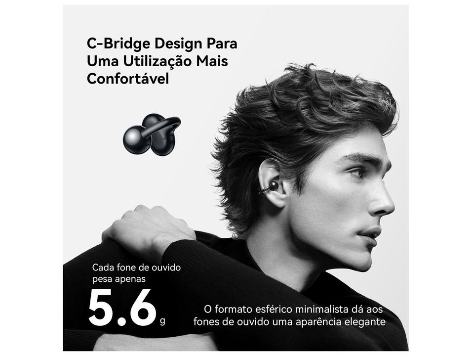 Fone de Ouvido Bluetooth Huawei FreeClip com Microfone True Wireless Preto - 1