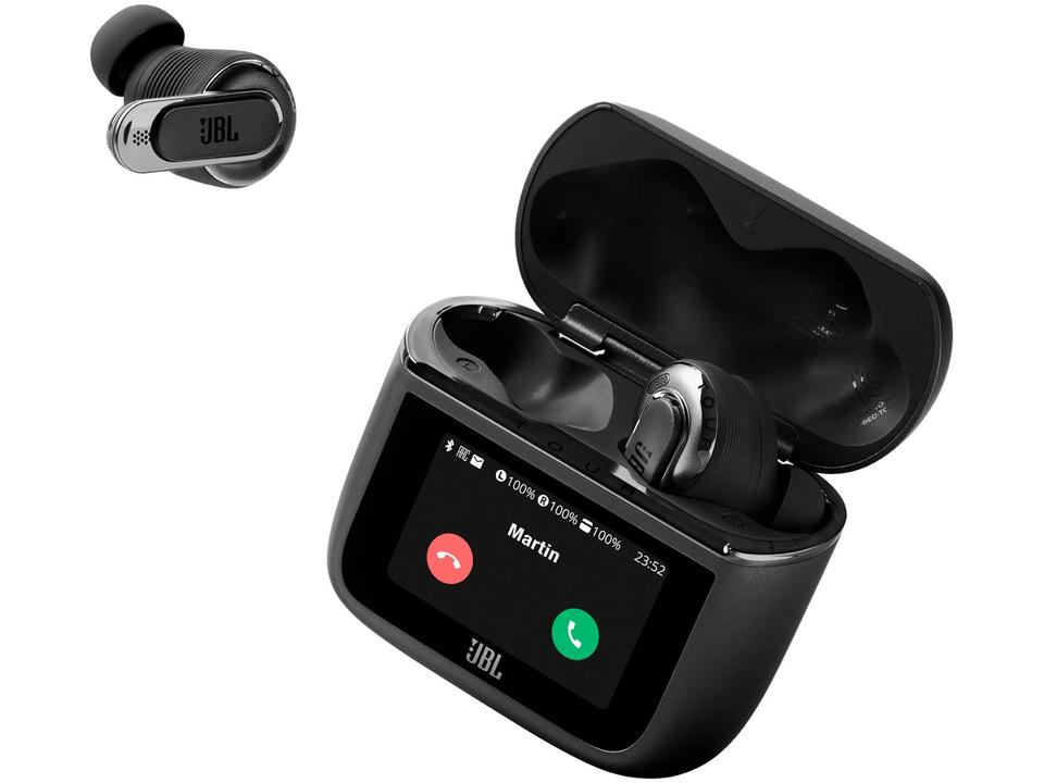Fone de Ouvido Bluetooth JBL Tour Pro 3 JBLTOURPRO3BLKBR Intra-auricular True Wireless Preto - 6