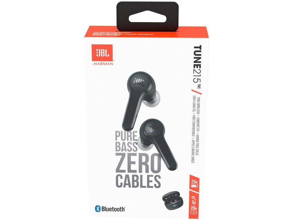 Fone de Ouvido Bluetooth JBL Tune 215 - True Wireless com Microfone Branco - 7