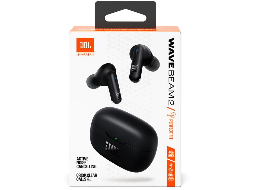 Fone de Ouvido Bluetooth JBL Wave Beam 2 JBLWBEAM2BLK Intra-auricular True Wireless Preto - 11