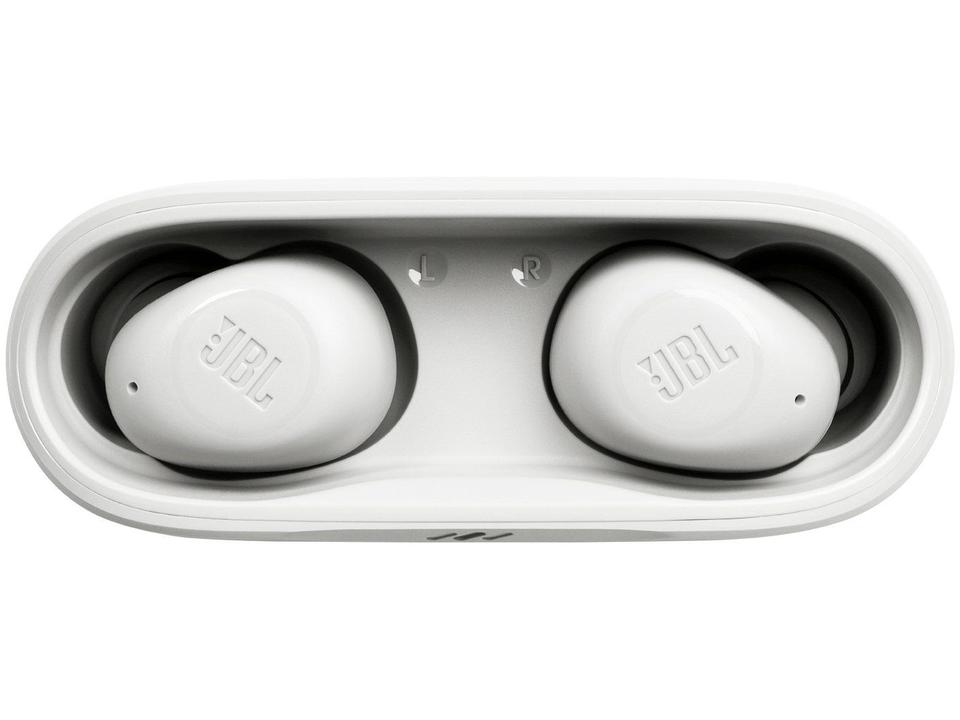 Fone de Ouvido Bluetooth JBL Wave Buds Intra-auricular com Microfone Branco - 3