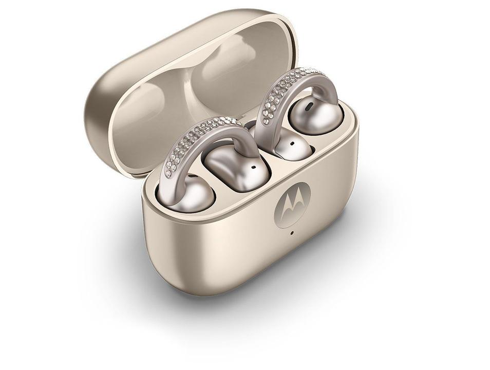 Fone de Ouvido Bluetooth Moto Buds Loop PG38C07170 com Microfone Champagne - 4