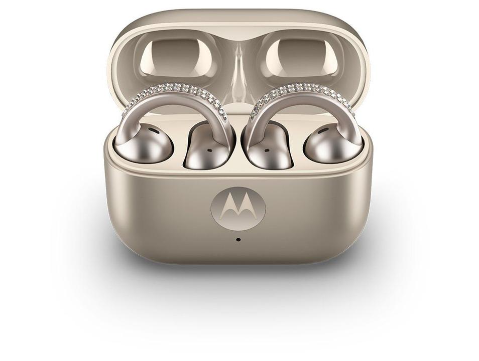 Fone de Ouvido Bluetooth Moto Buds Loop PG38C07170 com Microfone Champagne - 9