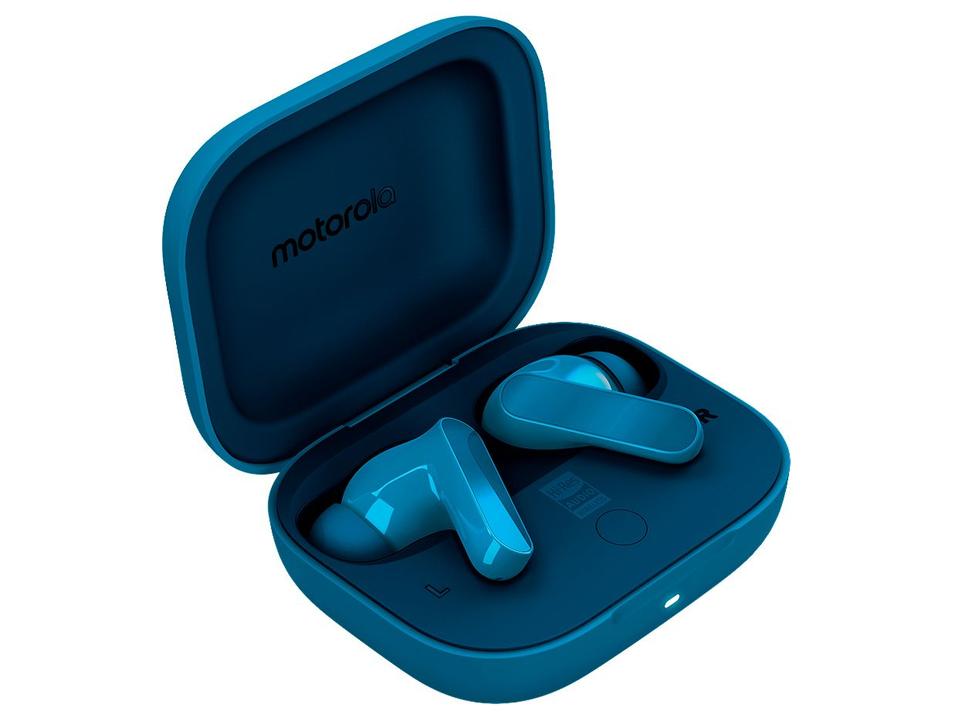 Fone de Ouvido Bluetooth Motorola Moto Buds Bass com Microfone com Cancelamento de Ruído Intra-auricular True Wireless Azul - 5