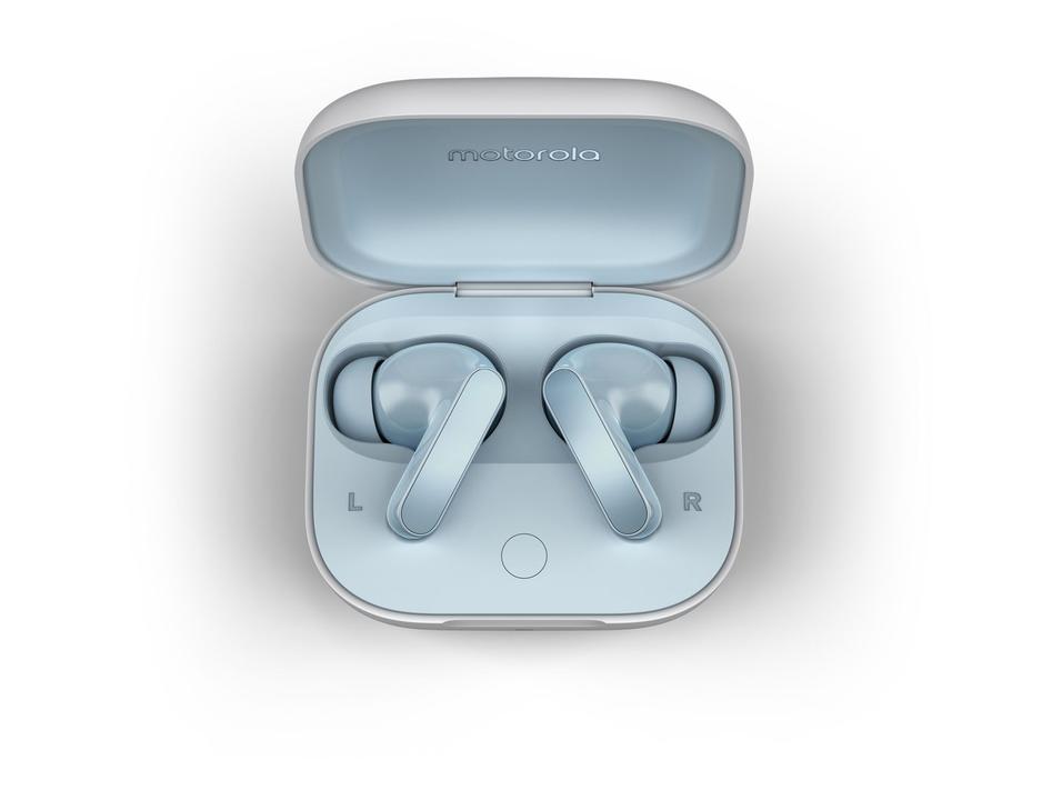 Fone de Ouvido Bluetooth Motorola Moto Buds com Microfone com Cancelamento de Ruído Intra-auricular True Wireless Light Blue - 5