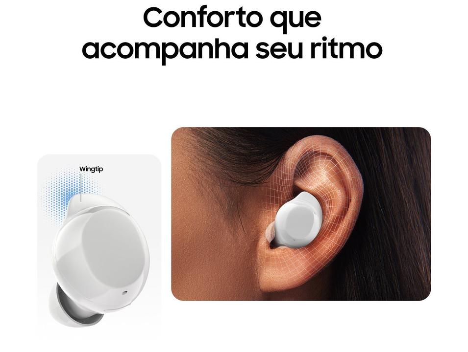 Fone de Ouvido Bluetooth Samsung Buds Core com Microfone Cancelamento de Ruído Esportivo Intra-auricular True Wireless Branco - 5