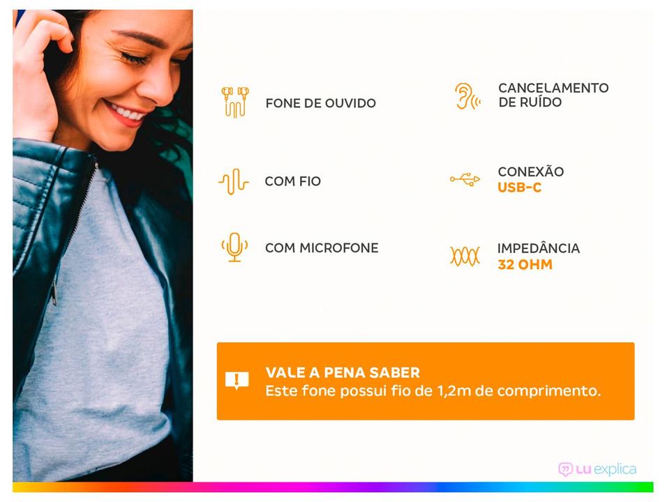 Fone de Ouvido Bright Ghost com Microfone Cancelamento de Ruído Esportivo Intra-auricular Preto - 1