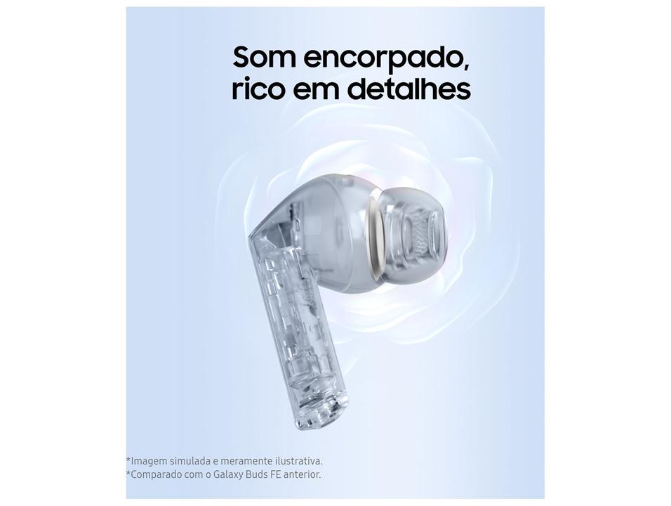 Fone de Ouvido Samsung Buds3 FE com Microfone Cancelamento Ativo de Ruído Esportivo Intra-auricular True Wireless Preto - 6