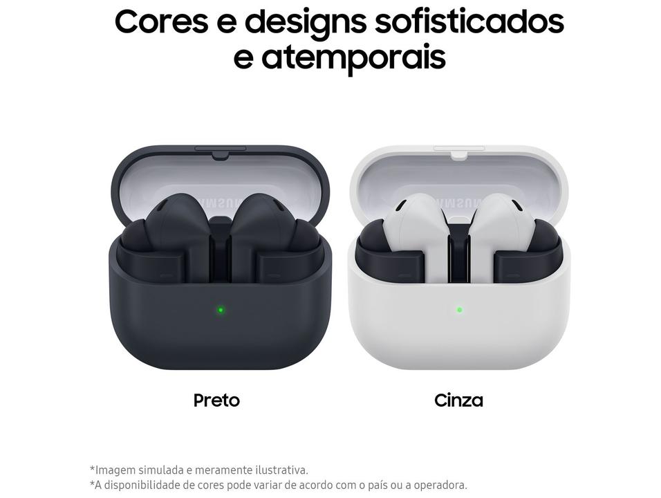 Fone de Ouvido Samsung Buds3 FE com Microfone Cancelamento Ativo de Ruído Esportivo Intra-auricular True Wireless Preto - 5