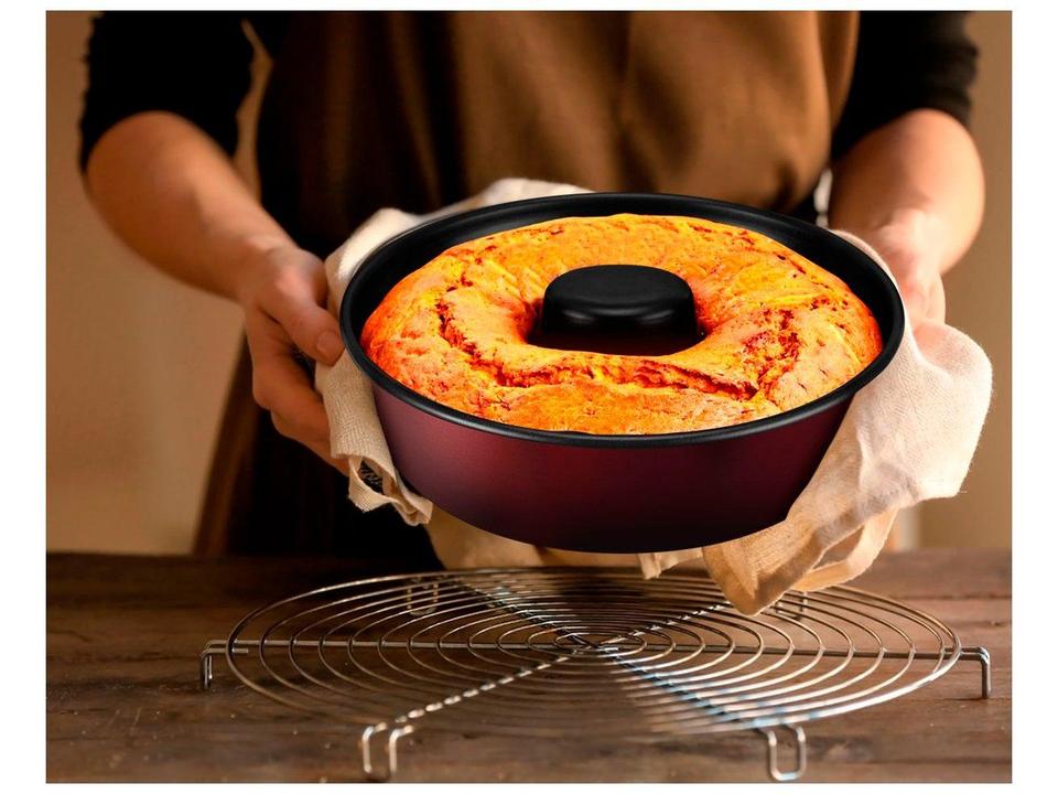 Forma de Bolo de Alumínio Redonda Antiaderente 24cm Rochedo Perfeito - 2