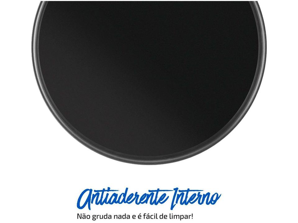 Forma de Bolo de Alumínio Redonda Antiaderente 30cm Rochedo Perfeito - 12