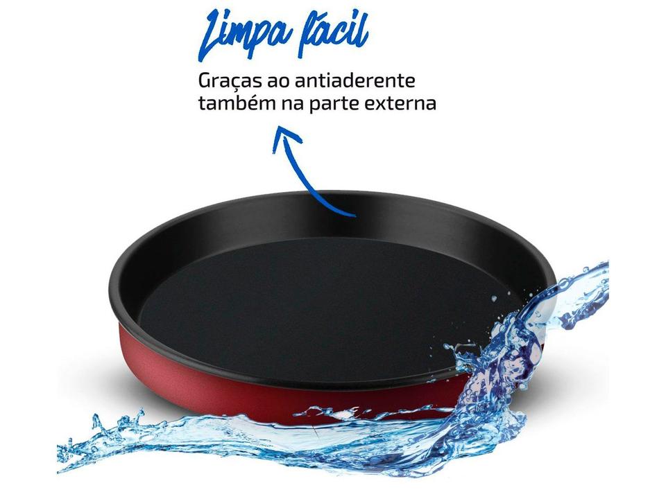 Forma de Bolo de Alumínio Redonda Antiaderente 30cm Rochedo Perfeito - 11