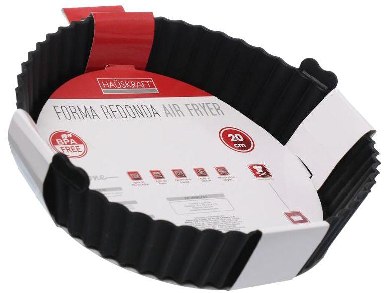 Forma para Air Fryer de Silicone Antiaderente com Alças 20cm Hauskraft - 1