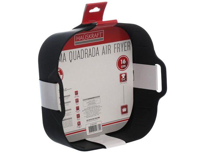 Forma para Air Fryer de Silicone Quadrada Antiaderente com Alças Hauskraft - 1