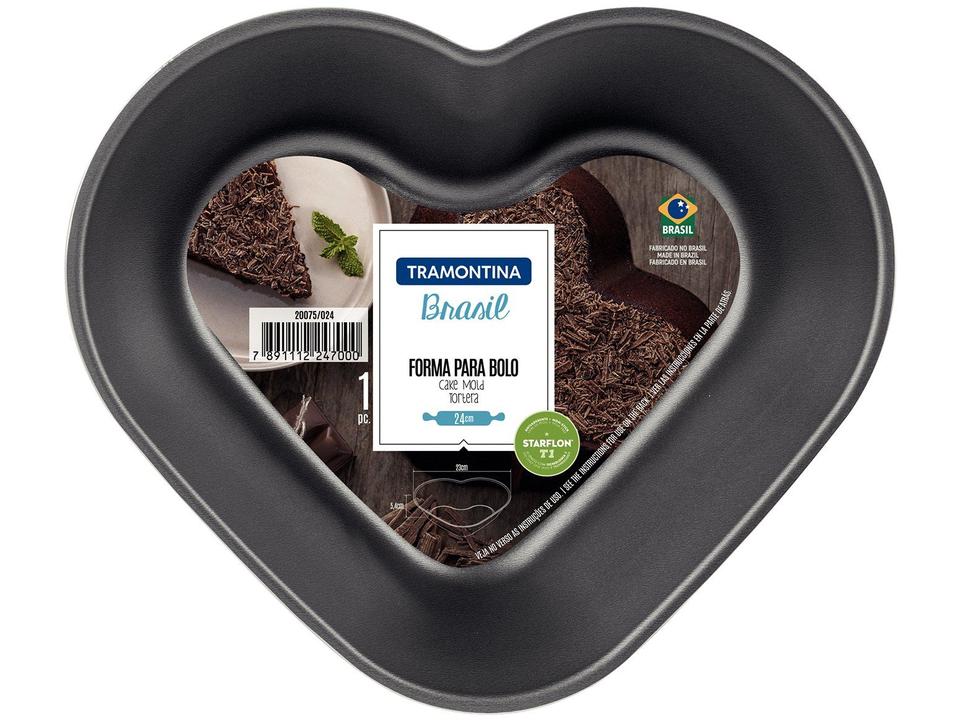 Forma para Bolo de Alumínio Antiaderente Coração - 2