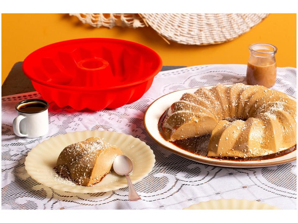 Forma para Bolo de Silicone Redonda Hercules SLC175VM - 1