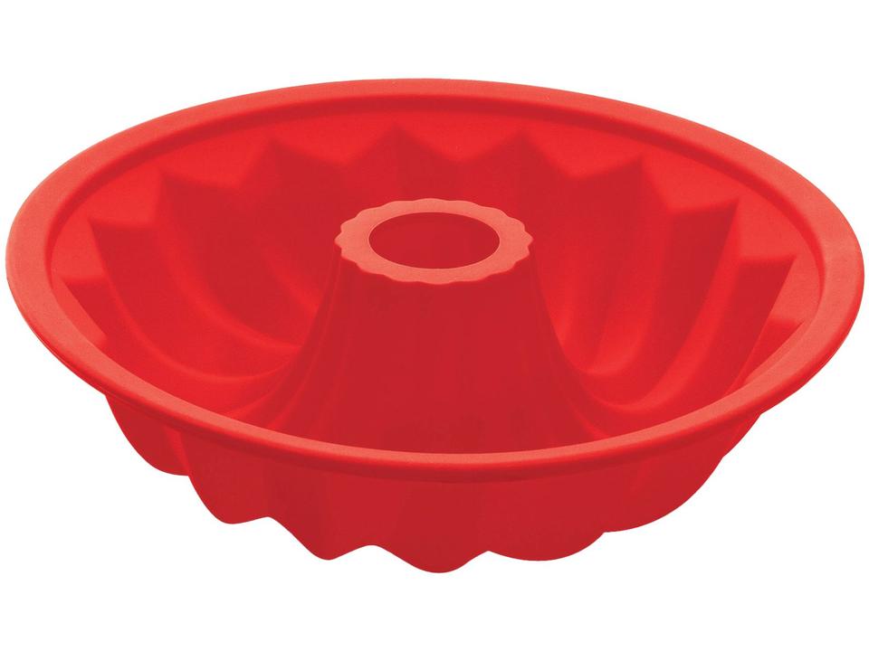 Forma para Pudim de Silicone Redonda 25,5cm - 1 Cavidade Hauskraft - 1