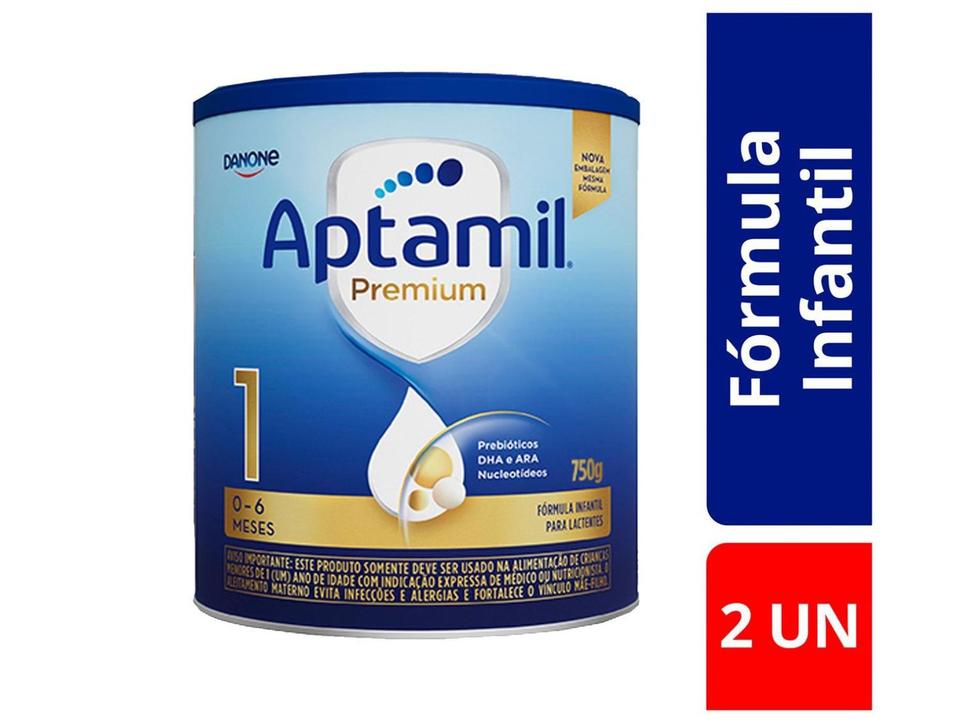 Fórmula Infantil Aptabox Premium 1 Sabor Original Aptamil 750g Cada 2 Unidades - 1