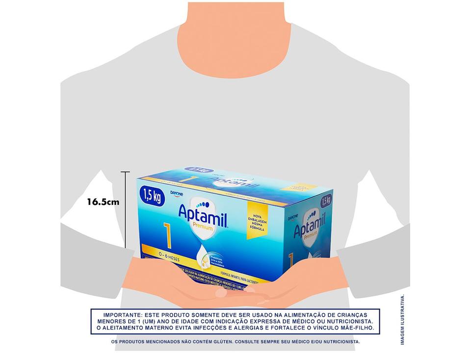 Fórmula Infantil Aptabox Premium 1 Sabor Original Aptamil 750g Cada 2 Unidades - 6