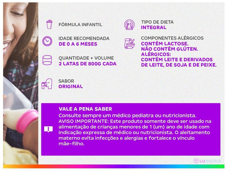 Fórmula Infantil Aptabox Premium 1 Sabor Original Aptamil 750g Cada 2 Unidades - 2