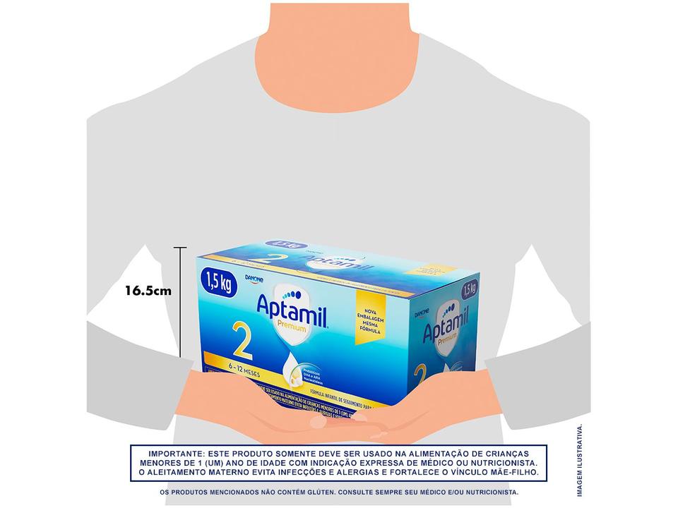 Fórmula Infantil Aptabox Premium 2 Sabor Original Aptamil 750g Cada 2 Unidades - 5
