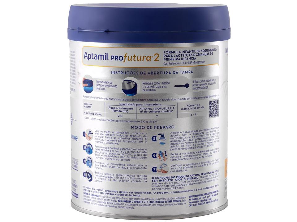 Fórmula Infantil Aptamil Original Profutura 2 800g - 8