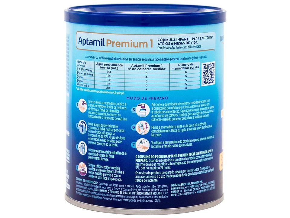 Fórmula Infantil Aptamil Premium 1 400g 0-6 meses - 7