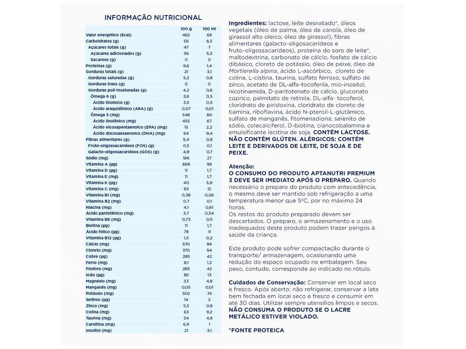 Fórmula Infantil Aptanutri Premium 3 - 2