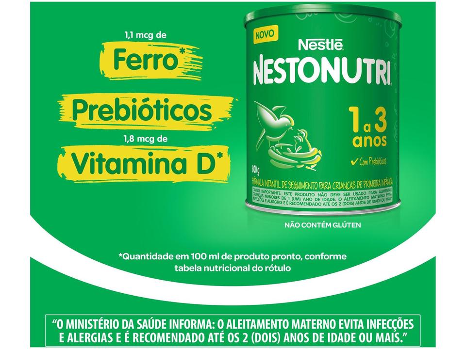 Fórmula Infantil Nestronutri Leite Nestle 1,6kg 2 Unidades - 2