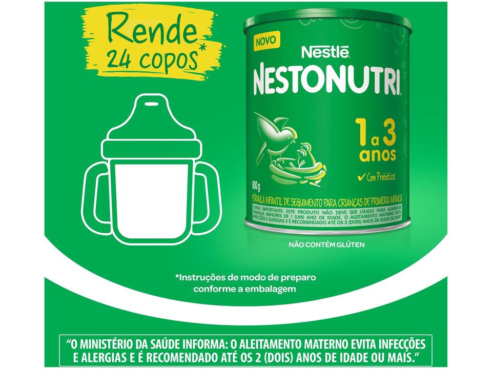 Fórmula Infantil Nestronutri Leite Nestle 1,6kg 2 Unidades - 3