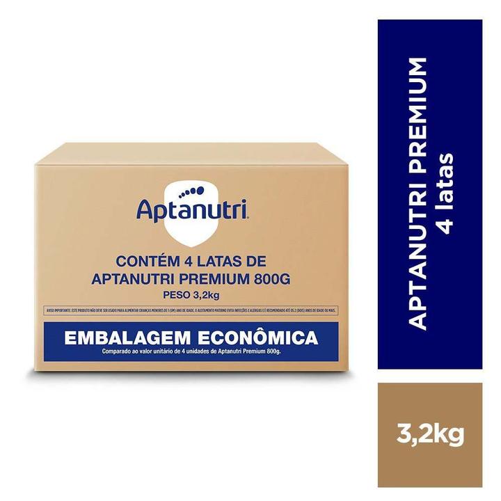 Fórmula Infantil Premium Aptanutri 800g 4 Unidades - 1