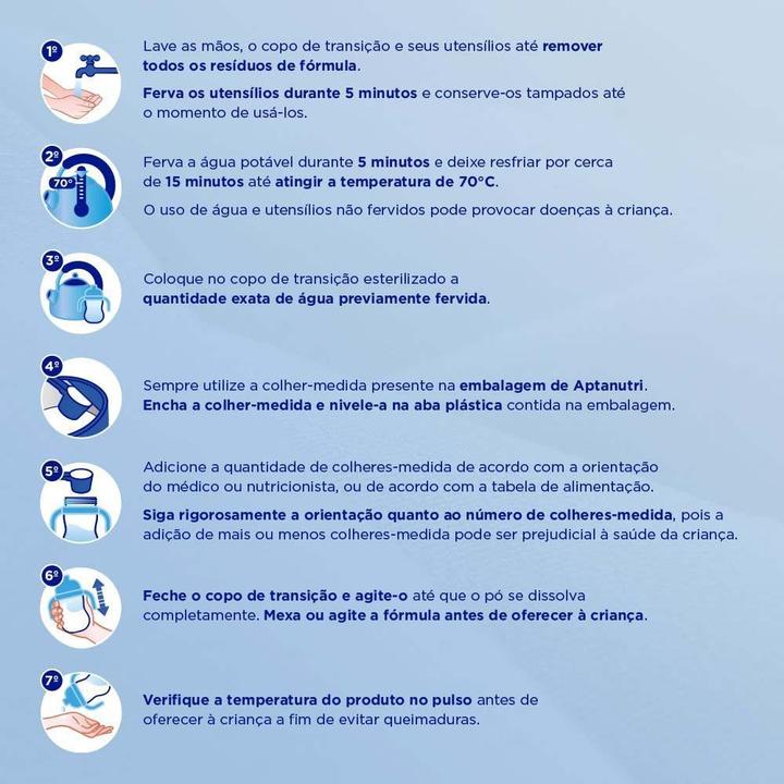 Fórmula Infantil Premium Aptanutri 800g 4 Unidades - 10