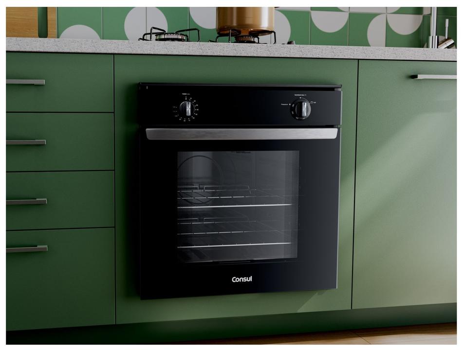 Forno a Gás de Embutir Consul Multifuncional Grill 78L Preto COA84CE - 2