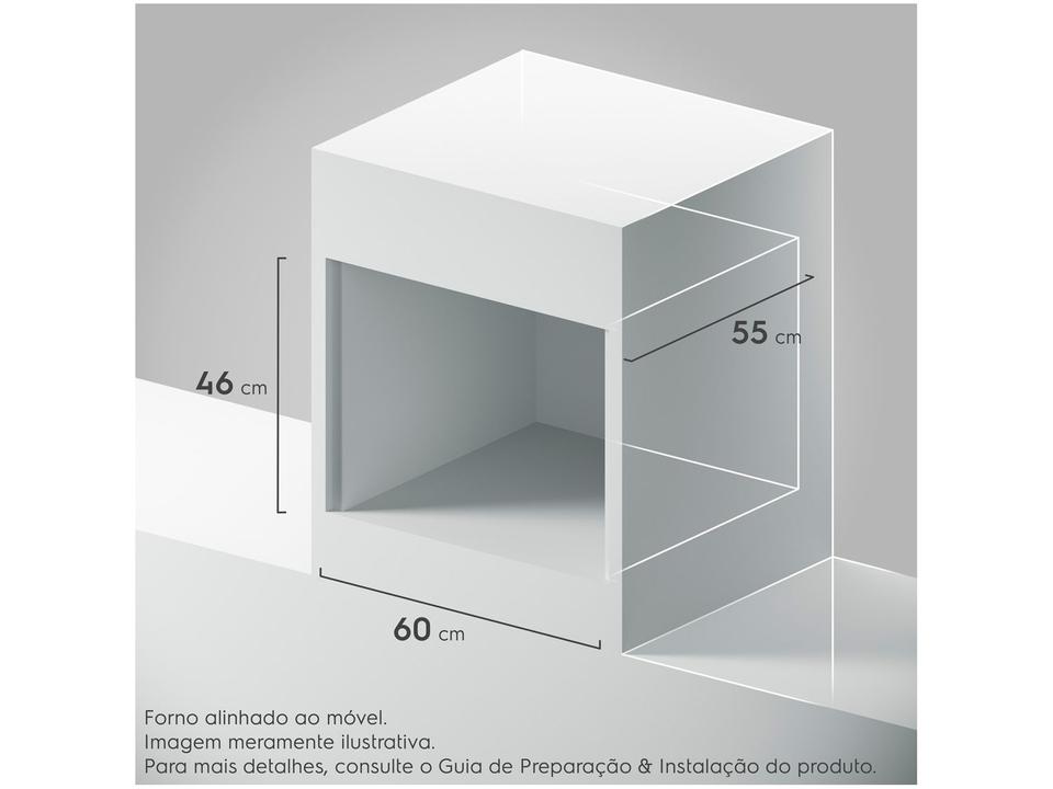 Forno a Gás de Embutir Continental 50L Preto OC4GM - 6