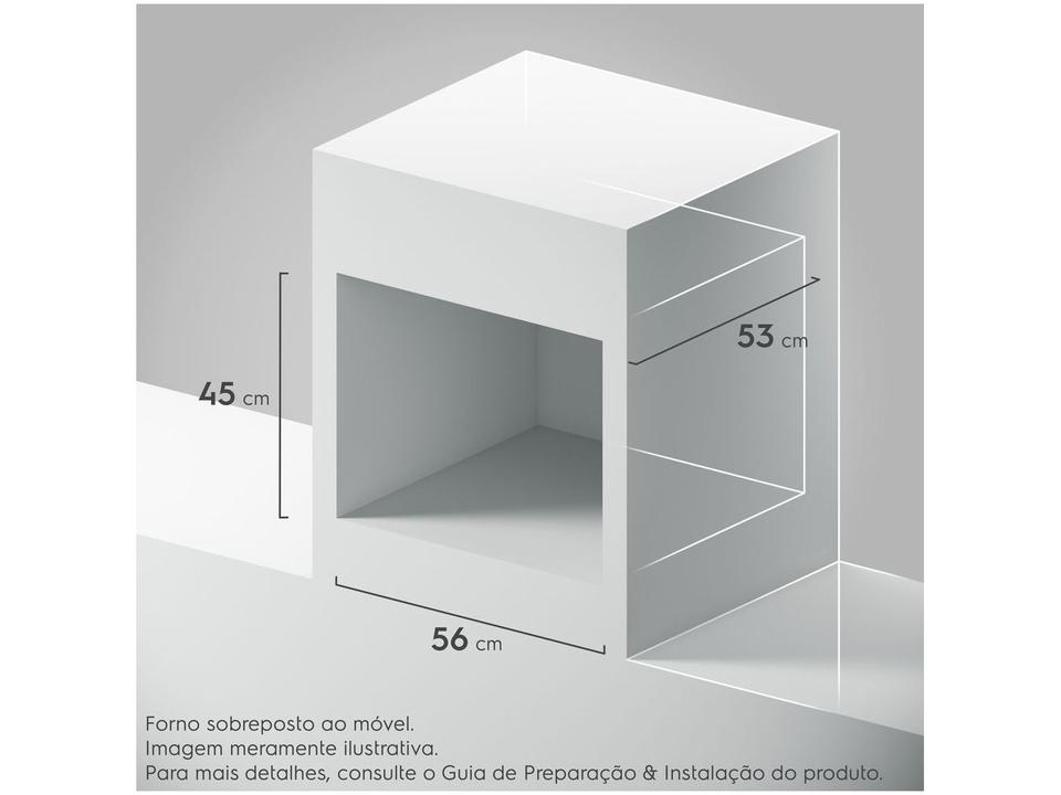 Forno a Gás de Embutir Continental 50L Preto OC4GM - 5