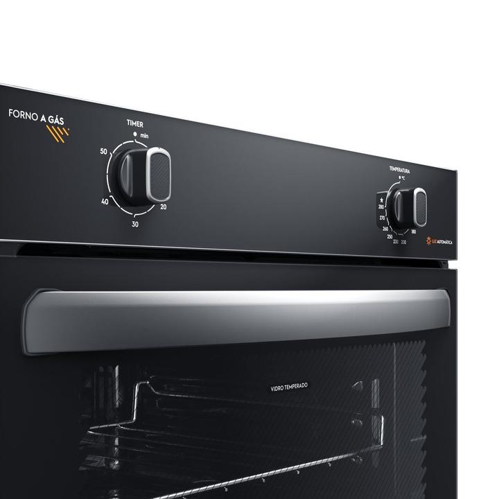 Forno a Gás de Embutir Continental 50L Preto OC4GM - 2