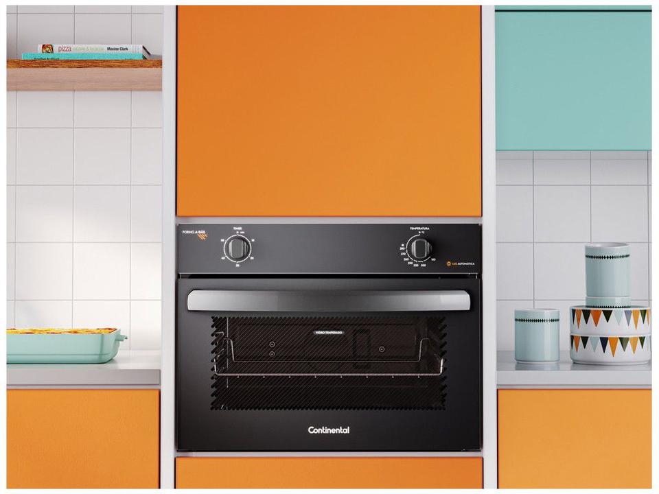 Forno a Gás de Embutir Continental 50L Preto OC4GM - 1