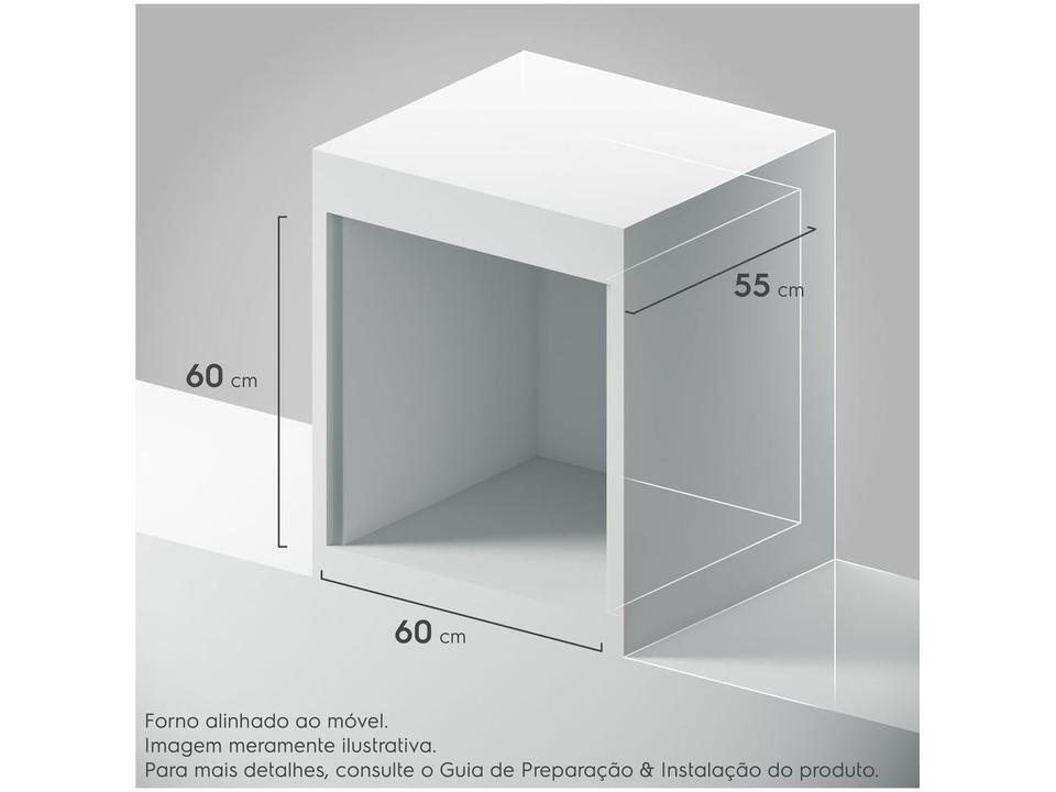 Forno a Gás de Embutir Continental 80L Preto OC8GM - 6