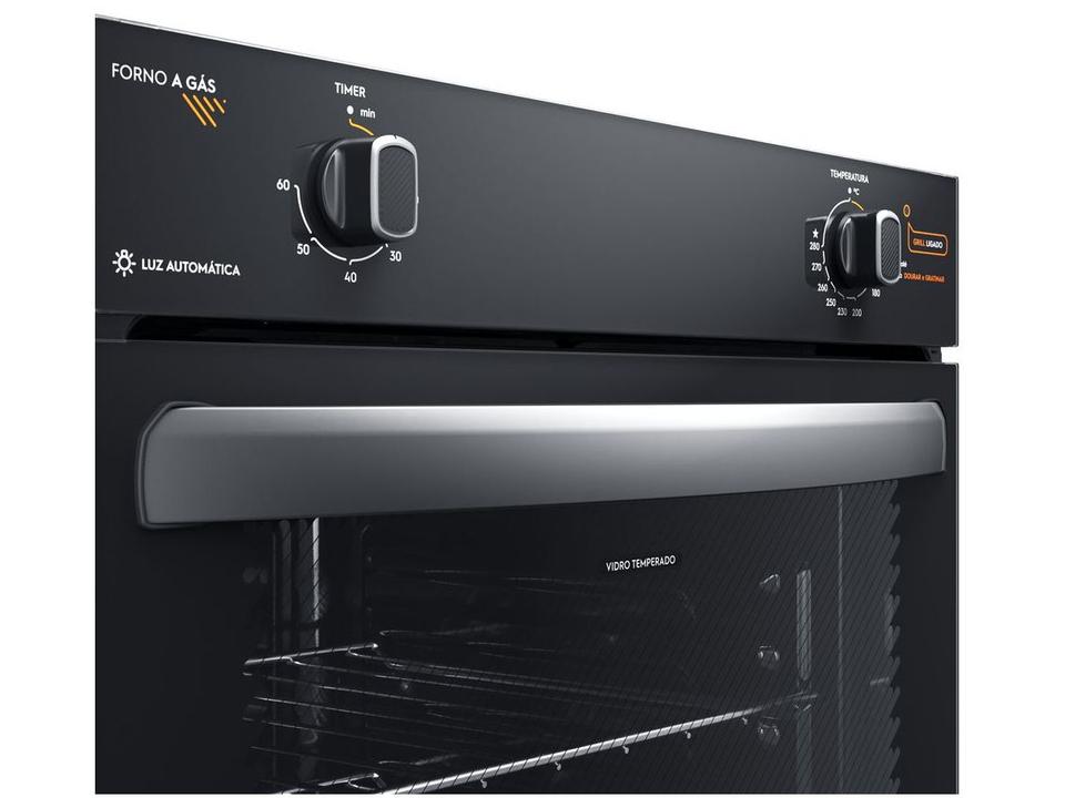 Forno a Gás de Embutir Continental 80L Preto OC8GM - 2