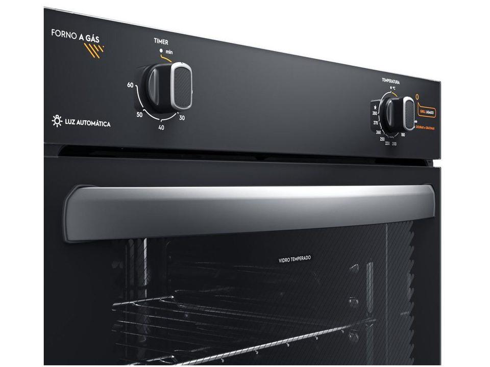 Forno a Gás de Embutir Continental 80L Preto OC8GM - 2