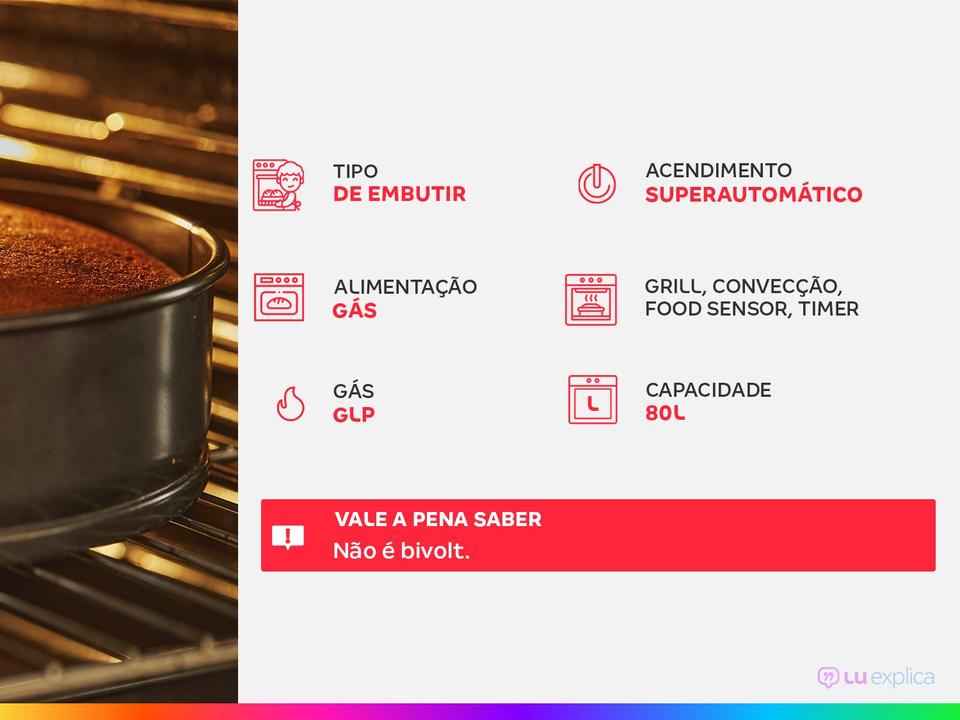 Forno a Gás de Embutir Electrolux Grill Convecção - 1