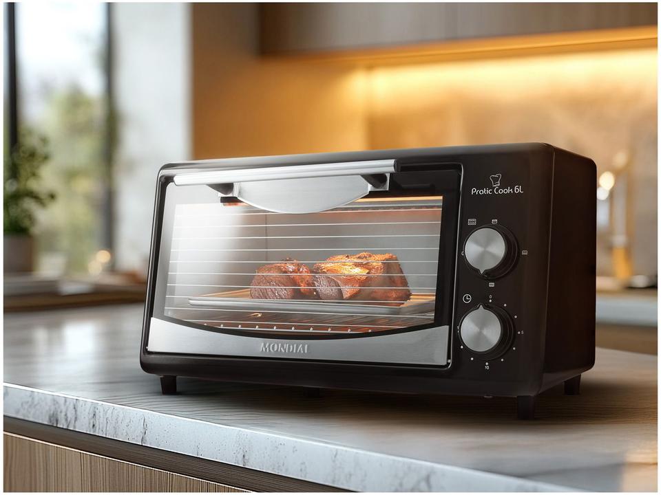 Forno Elétrico Bancada Mondial 6L Cor Pratic Cook - 1