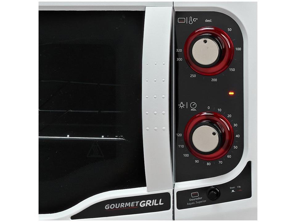 Forno Elétrico de Bancada Fischer com Dourador com Timer 44L Branco Gourmet Grill - 3