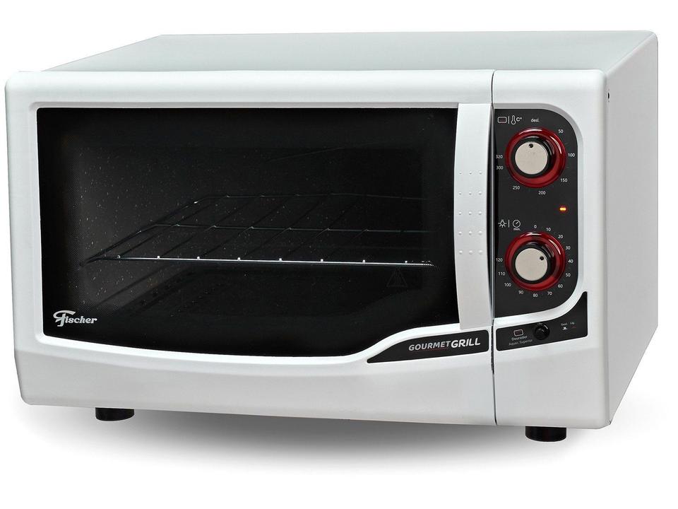 Forno Elétrico de Bancada Fischer com Dourador com Timer 44L Branco Gourmet Grill - 1