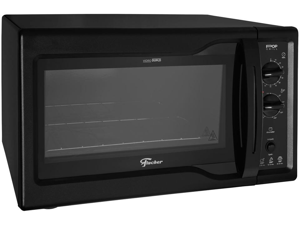 Forno Elétrico de Bancada Fischer Grill 44L - Preto Pop Grill - 110 V