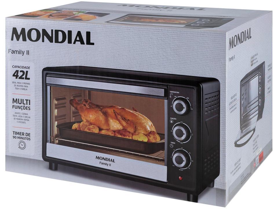 Forno Elétrico de Bancada Mondial com Timer 42L - 14