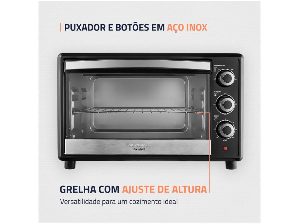 Forno Elétrico de Bancada Mondial com Timer 42L - 5