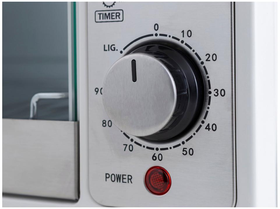Forno Elétrico de Bancada Mondial Multifuncional 52L Branco e Prata Grand Family II FRN-52-W - 12